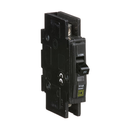 Square D QOU120 Circuit Breaker | 120/240VAC 20A 1P 10kA@120V QOU Series