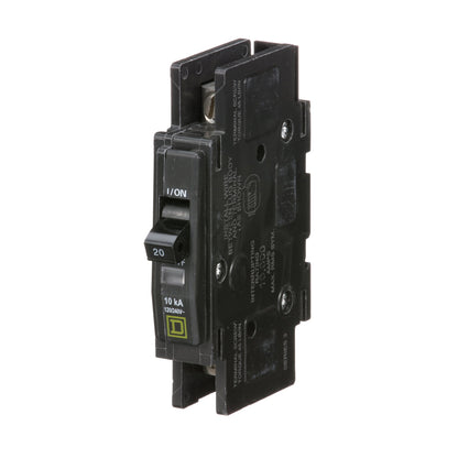 Square D QOU120 Circuit Breaker | 120/240VAC 20A 1P 10kA@120V QOU Series