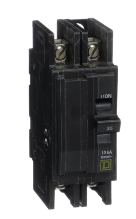 Square D QOU235 Circuit Breaker | 120/240V 35A 2P 10kA@240V Unit Mount QOU Series