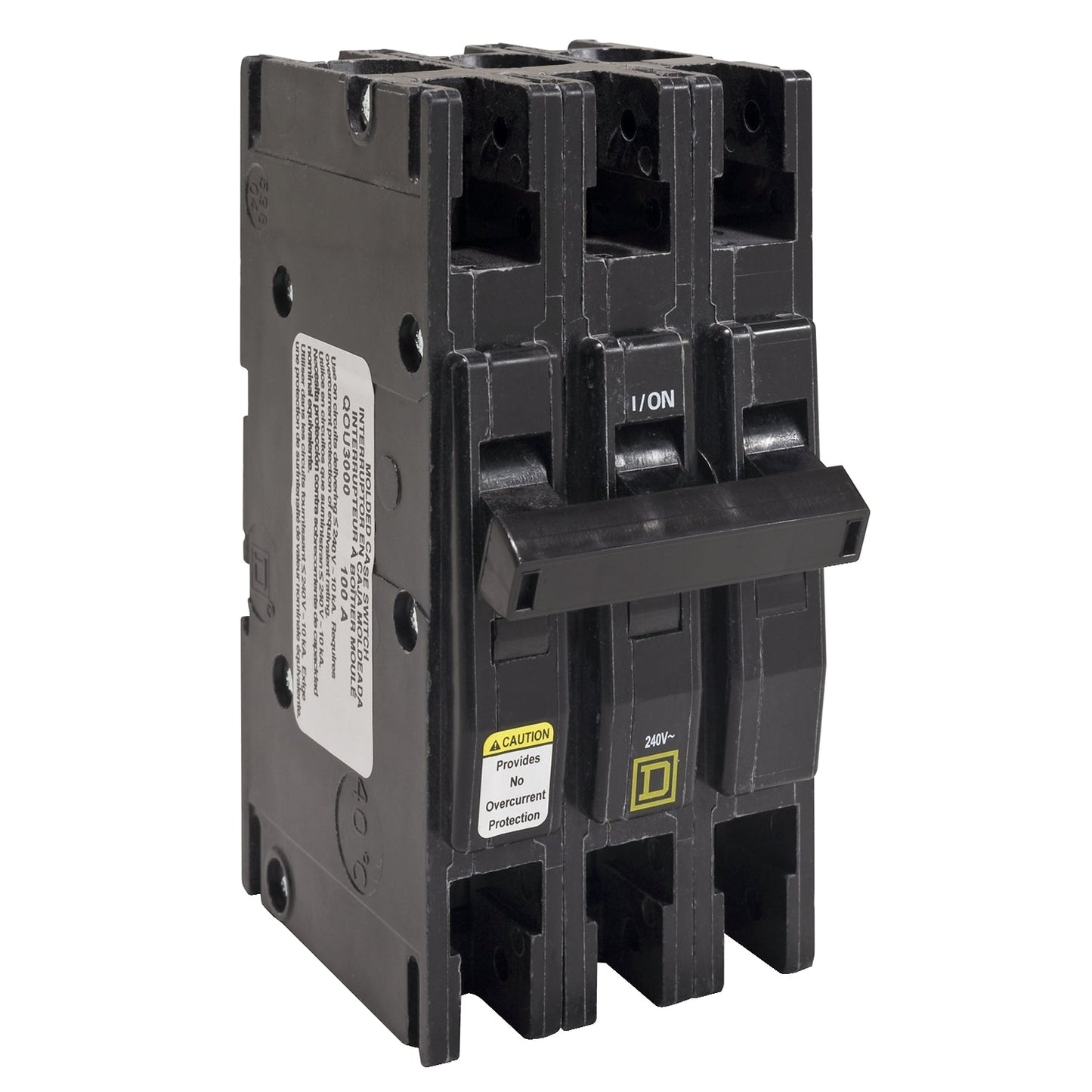Square D QOU30001 Circuit Breaker | 240V 125A 3P 10kA@240V Plug-In QO Series