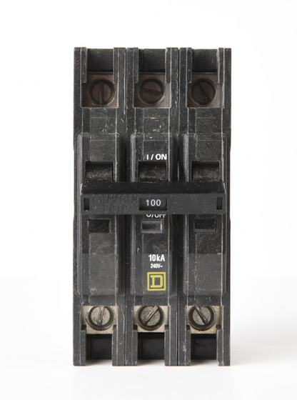 Square D QOU3100 Circuit Breaker | 240V 100A 3P 10kA@240V Unit Mount QOU Series