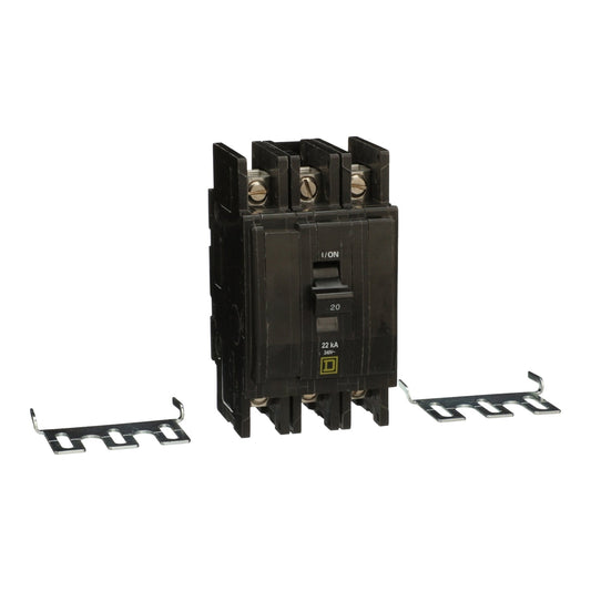 QOU320VH - Square D Bolt-On 240V 20A 3 pole circuit breaker 22kA@240V - Essential Electric Supply