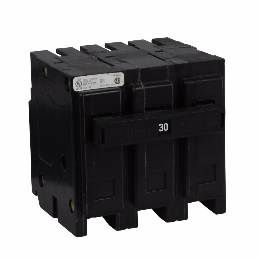 Cutler Hammer QPHW3030H Circuit Breaker | 240V 30A 3P 22kA@240V Plug-In QUICKLAG