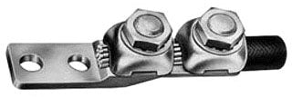 Burndy QQA262 Heavy Duty Copper Lug Connector | Twin Clamping Two Hole Mounting 3/8-inch Stud