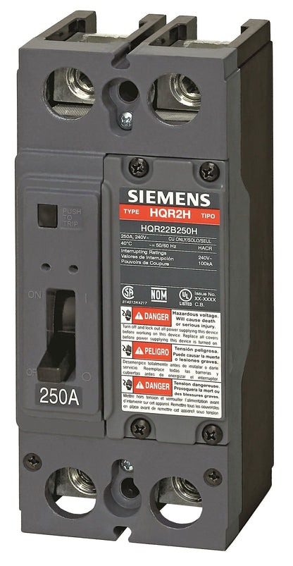 Siemens QR22B200L Circuit Breaker | 240V 200A 2P 10kA@240V Feed-Thru QR Series