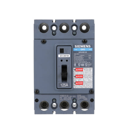 Siemens QR23B125 Circuit Breaker | 240V 125A 3P 10kA@240V Bolt-On QR Series