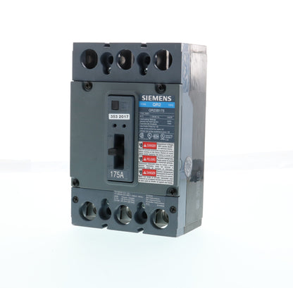 Siemens QR23B175 Circuit Breaker | 240V 175A 3P 10kA@240V Bolt-On QR Series