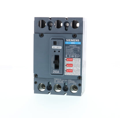 Siemens QR23B250 Molded Case Circuit Breaker | 240V 250A 3P 10kA@240V Bolt-On QR Series