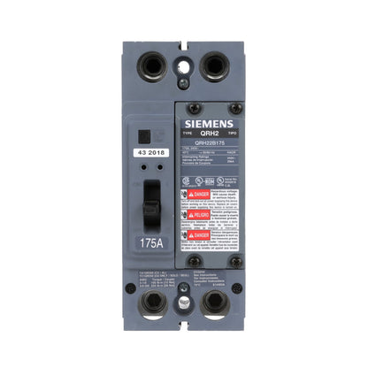 Siemens QRH22B175L Circuit Breaker | 240V 175A 2P 25kA@240V Feed-Thru QR Series