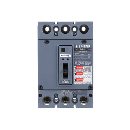 Siemens QRH23B100 Circuit Breaker | 240V 100A 3P 25kA@240V Bolt-On QR Series