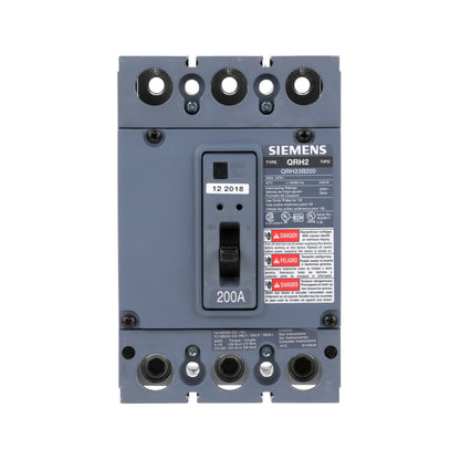 Siemens QRH23B200 Circuit Breaker | 240V 200A 3P 25kA@240V Bolt-On QR Series