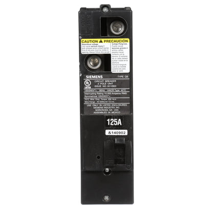 Siemens QS2125 Circuit Breaker | 240V 125A 2P 10kA@240V Plug-In Power Mod