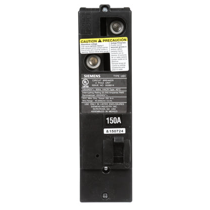 Siemens QS2150H Circuit Breaker | 240V 150A 2P 22kA@240V Plug-In Power Mod QS