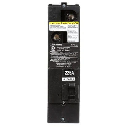 Siemens QS2225 Circuit Breaker | 240V 225A 2P 10kA@240V Plug-In Power Mod QS