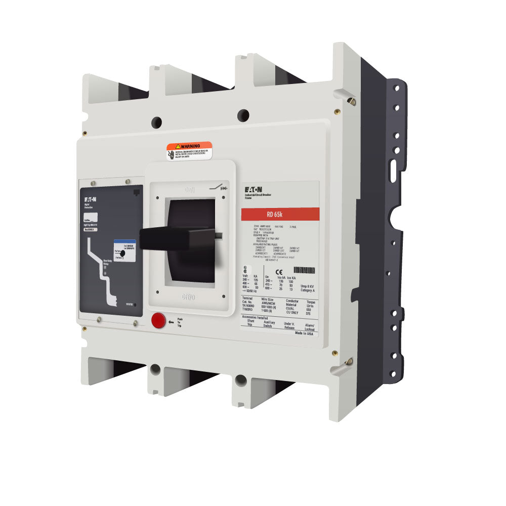 Cutler Hammer RD325T32W Molded Case Circuit Breaker | 600V 2500A 3P 65kA@480V Bolt-On Series C