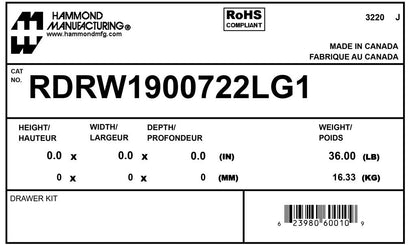 Hammond RDRW1900722LG1 Circuit Breaker Enclosure
