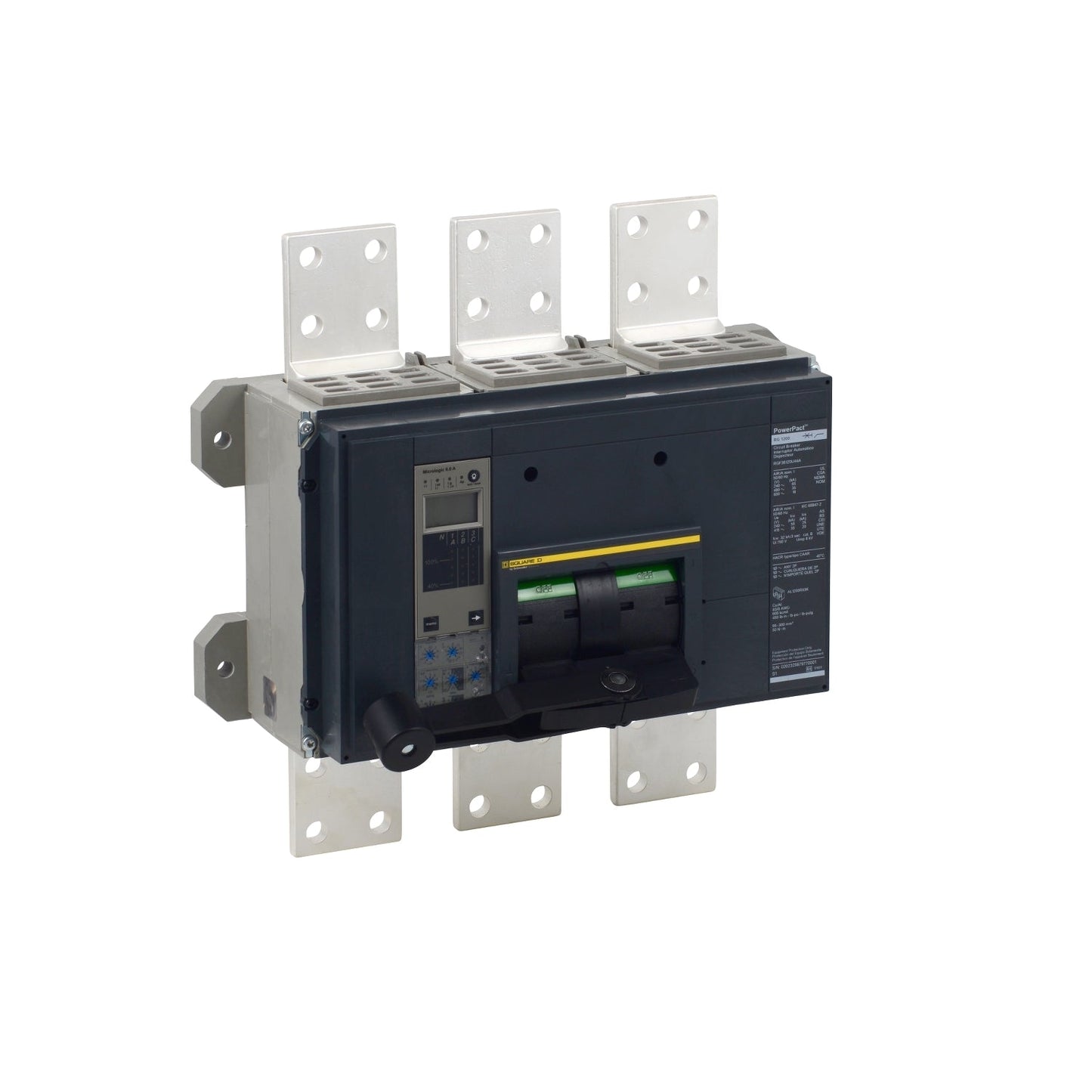 Square D RGF36160U41A Circuit Breaker | 600V 1600A 3P 35kA@480V Bolt-On Powerpact