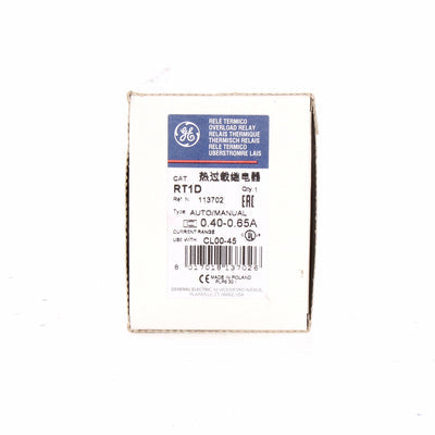 General Electric RT1D Motor Control | Series RT RT 0.65A