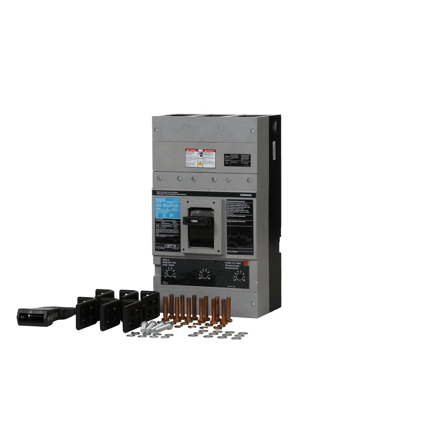 Siemens RXD63B180 Molded Case Circuit Breaker | 600V 1800A 3P 50kA@480V Bolt-On Sentron Series