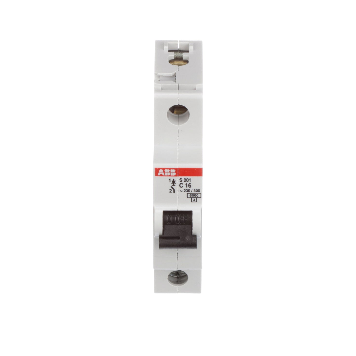 ABB S201-C16 Circuit Breaker | 277V 16A 1P 6kA@277V Feed-Thru S 200 Series