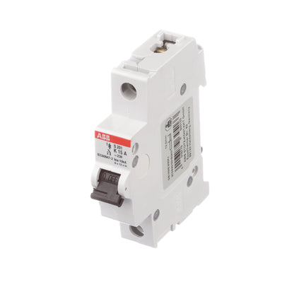 ABB S201-K15 Circuit Breaker | 277V 15A 1P 6kA@277V Feed-Thru S 200 Series