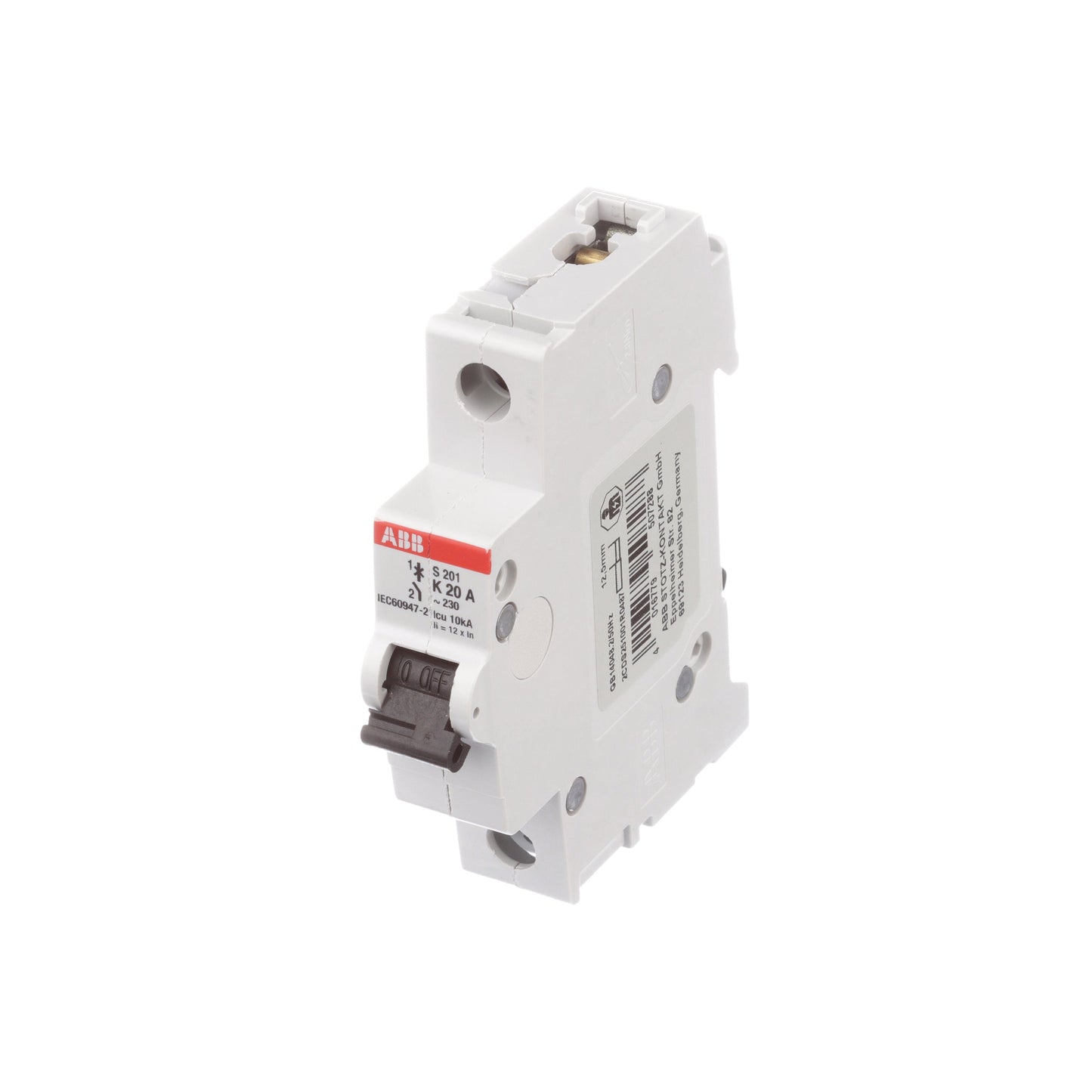 ABB S201-K20 Circuit Breaker | 277V 20A 1P 6kA@277V Feed-Thru