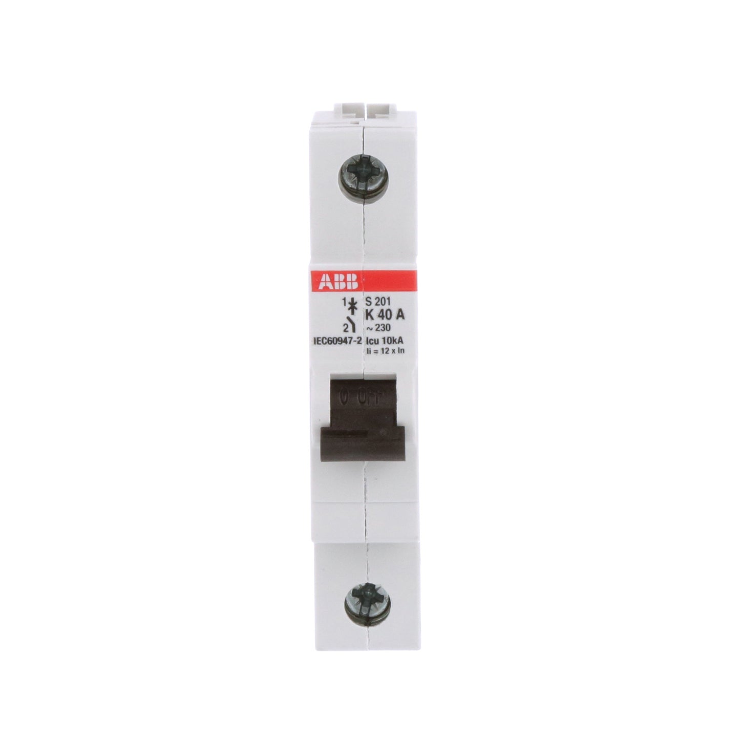 ABB S201-K40 Circuit Breaker | 277V 40A 1P 6kA@277V Feed-Thru S 200 Series