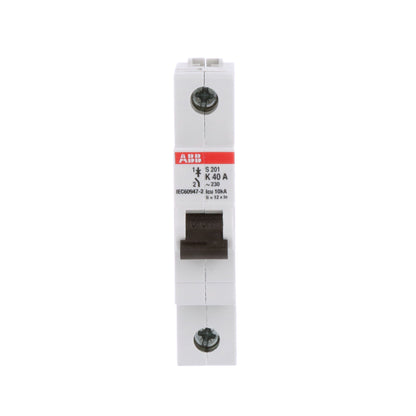 ABB S201-K40 Circuit Breaker | 277V 40A 1P 6kA@277V Feed-Thru S 200 Series