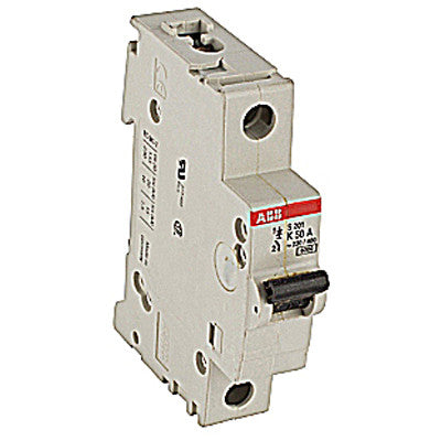ABB S201-K50 Circuit Breaker | 277V 50A 1P 6kA@277V Feed-Thru S 200 Series