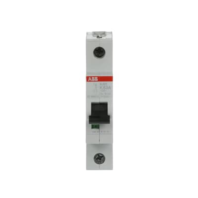 ABB S201-K63 Circuit Breaker | 277V 63A 1P 6kA@277V Feed-Thru S 200 Series