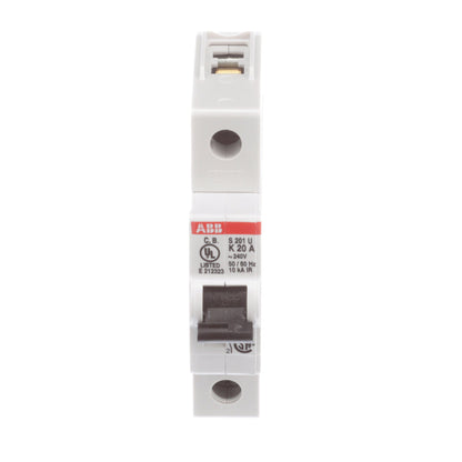 ABB S201U-K20 Circuit Breaker | 240V 20A 1P 10kA@240V Bolt-On S 200 U Series