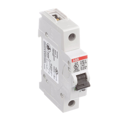 ABB S201U-K20 Circuit Breaker | 240V 20A 1P 10kA@240V Bolt-On S 200 U Series