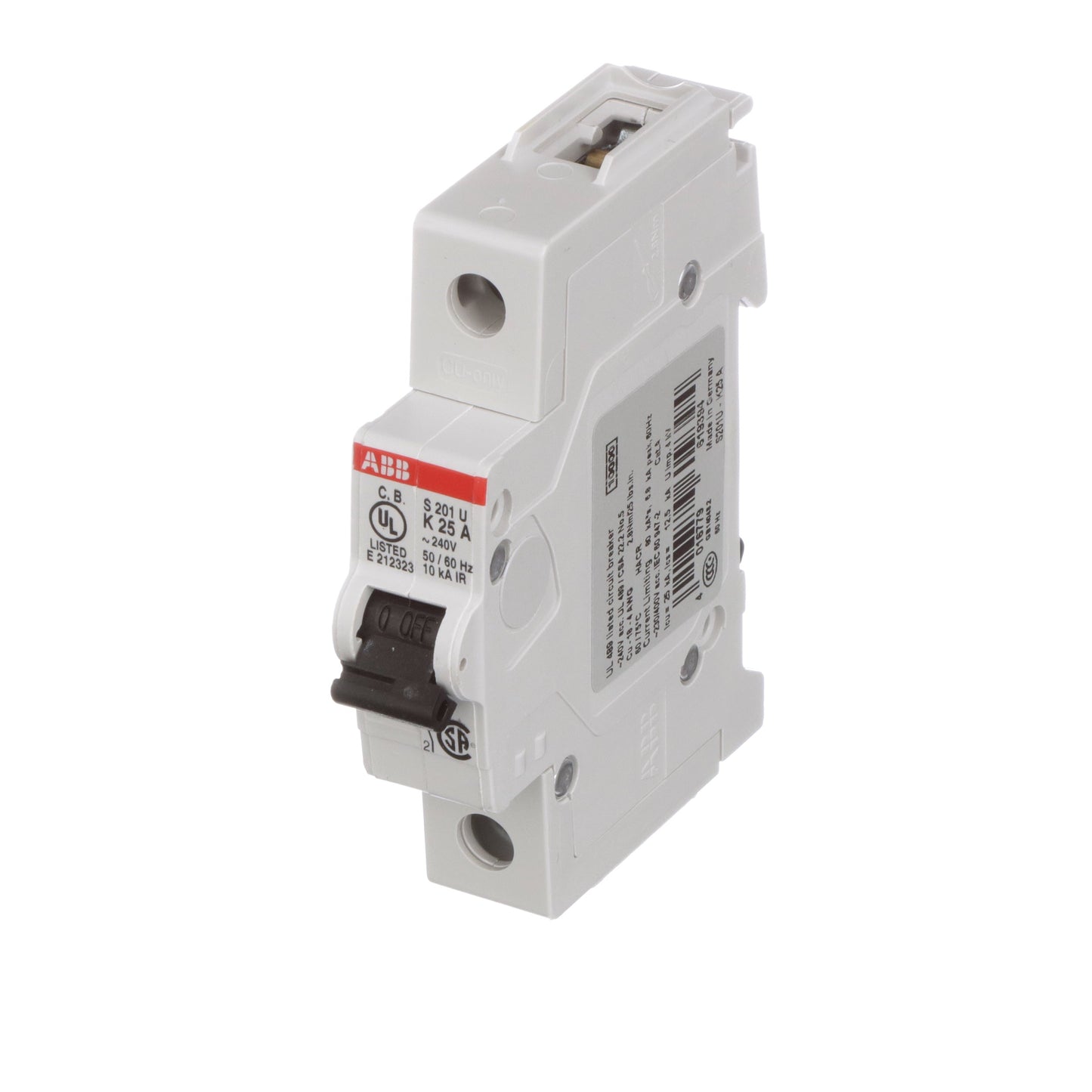 ABB S201U-K25 Circuit Breaker | S 200 U Series S201U-K 240V 25A