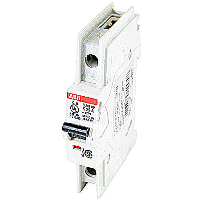 ABB S201UP-K25 Circuit Breaker | 277V 25A 1P 10kA@277V Feed-Thru S 200 UP Series