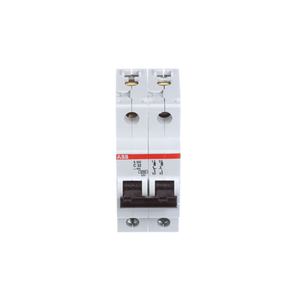 ABB S202-C32 Circuit Breaker | 480V 32A 2P 6kA@480V Feed-Thru S 200 Series