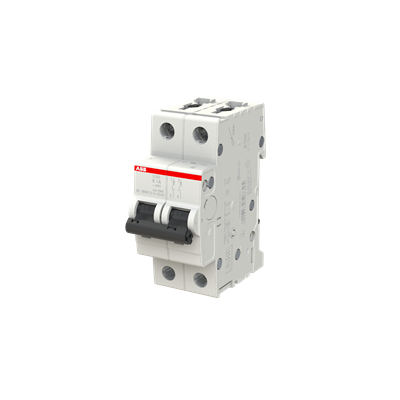 ABB S202-K1 Circuit Breaker | 480V 1A 2P 6kA@480V Feed-Thru S 200 Series