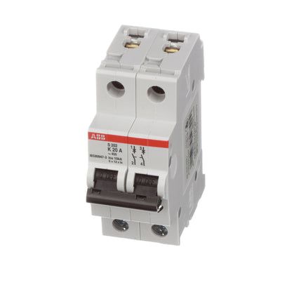 ABB S202-K20 Circuit Breaker | 480V 20A 2P 6kA@480V Feed-Thru S 200 Series