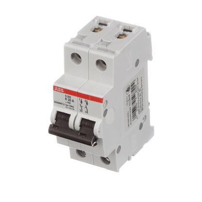 ABB S202-K20 Circuit Breaker | 480V 20A 2P 6kA@480V Feed-Thru S 200 Series