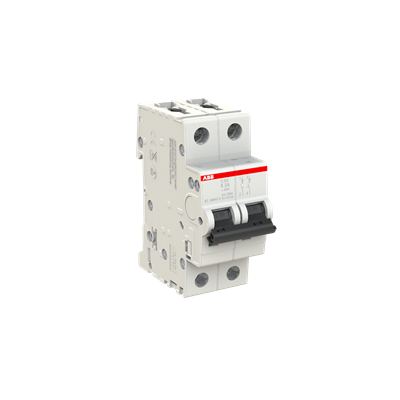 ABB S202-K2 Circuit Breaker | 480V 2A 2P 6kA@480V Feed-Thru S 200 Series