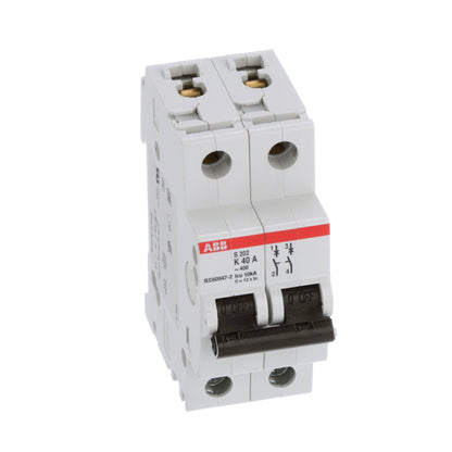 ABB S202-K40 Circuit Breaker | 480V 40A 2P 6kA@480V Feed-Thru S 200 Series