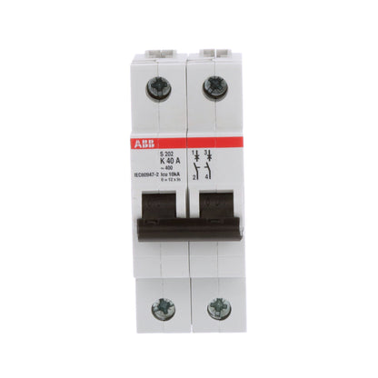 ABB S202-K40 Circuit Breaker | 480V 40A 2P 6kA@480V Feed-Thru S 200 Series