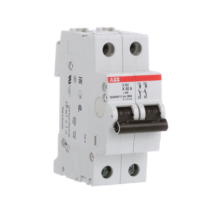 ABB S202-K40 Circuit Breaker | 480V 40A 2P 6kA@480V Feed-Thru S 200 Series