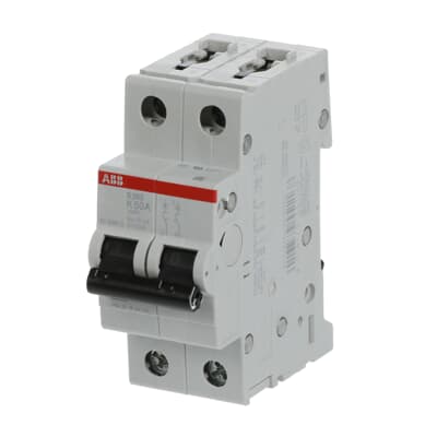 ABB S202-K50 Circuit Breaker | 480V 50A 2P 6kA@480V Feed-Thru S 200 Series