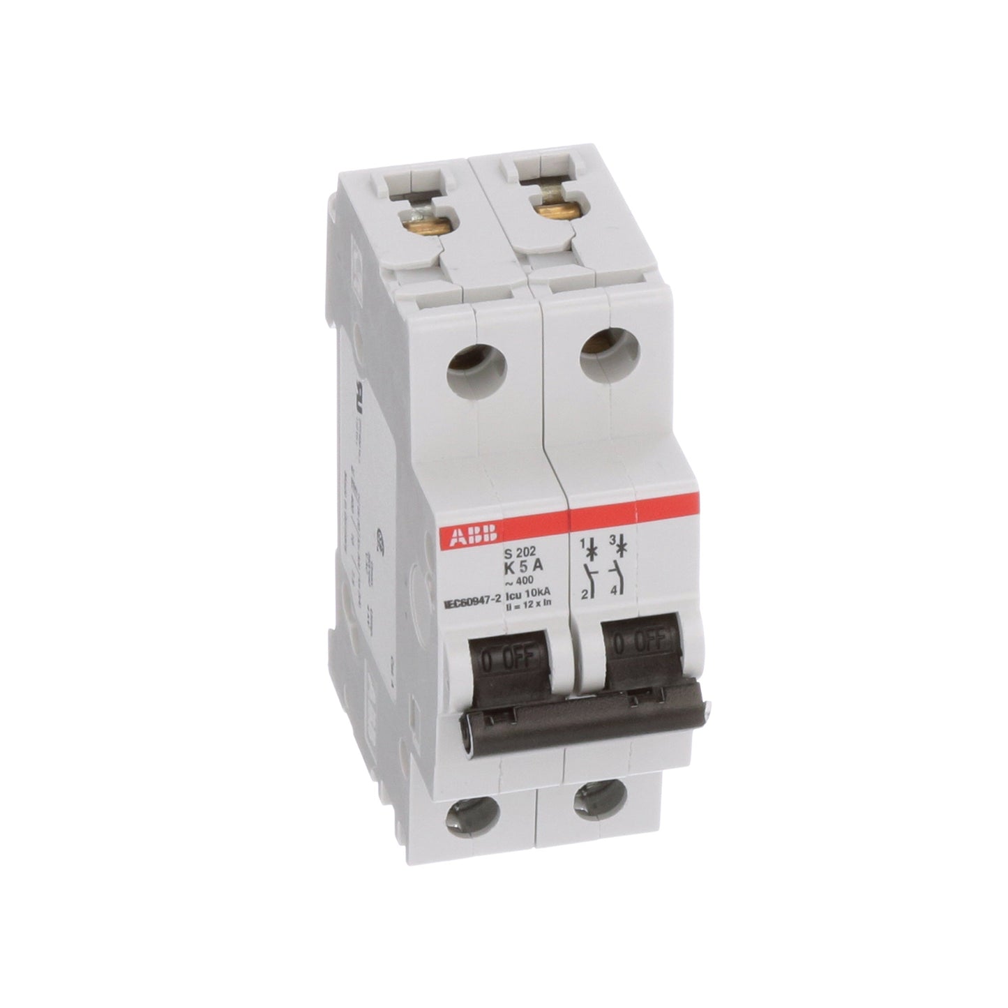 ABB S202-K5 Circuit Breaker | 480V 5A 2P 6kA@480V Feed-Thru S 200 Series