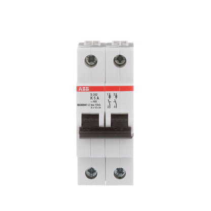ABB S202-K5 Circuit Breaker | 480V 5A 2P 6kA@480V Feed-Thru S 200 Series
