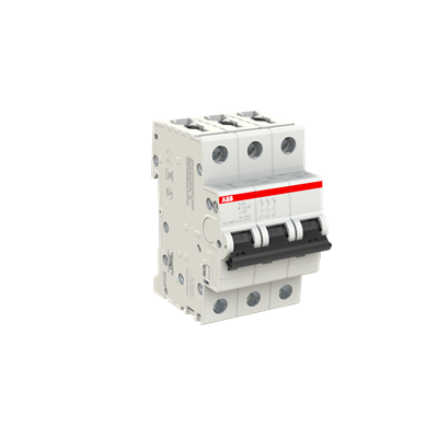 ABB S203-K1.6 Circuit Breaker | 480V 1.6A 3P 6kA@480V Feed-Thru S 200 Series