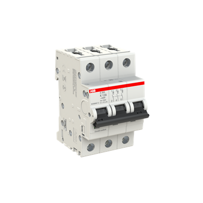 ABB S203-K13 Circuit Breaker | 480V 13A 3P 6kA@480V Feed-Thru S 200 Series