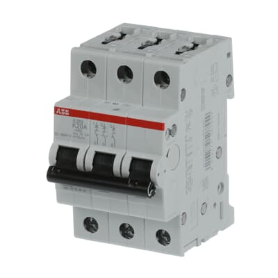 ABB S203-K20 Circuit Breaker | 480V 20A 3P 6kA@480V Feed-Thru S 200 Series
