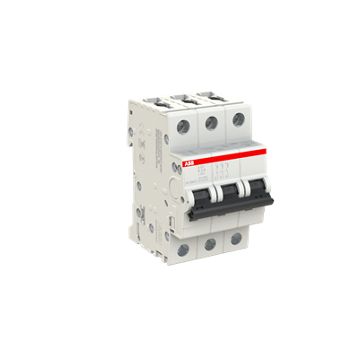 ABB S203-K2 Circuit Breaker | 480V 2A 3P 6kA@480V Feed-Thru S 200 Series
