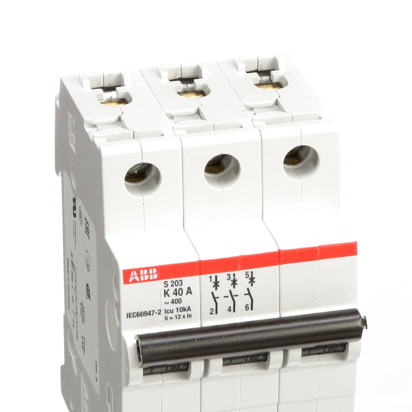 ABB S203-K40 Circuit Breaker | 480V 40A 3P 6kA@480V Feed-Thru S 200 Series